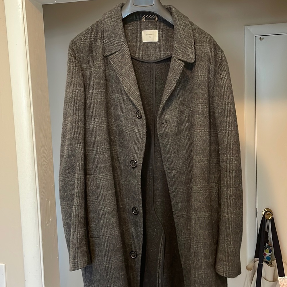 Billy Reid Over Coat Wool and Cashmere Blend